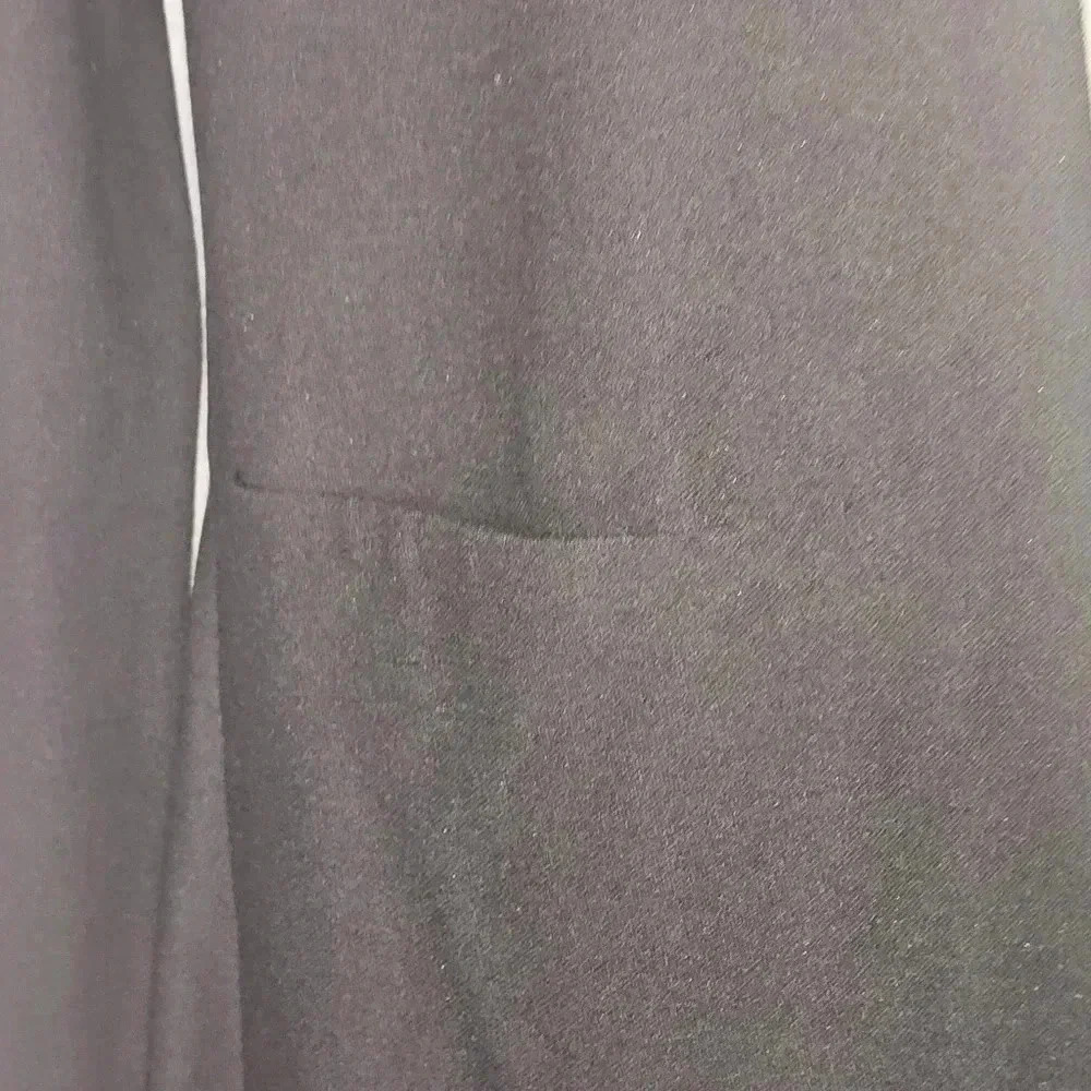 Eileen Fisher High Collared Open Viscoe Black Blazer, Pockets PP(DOUBLE PETITE) - Picture 6 of 11